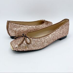Shoran Handmade Copper Glitter Ballet Flats Sz 7